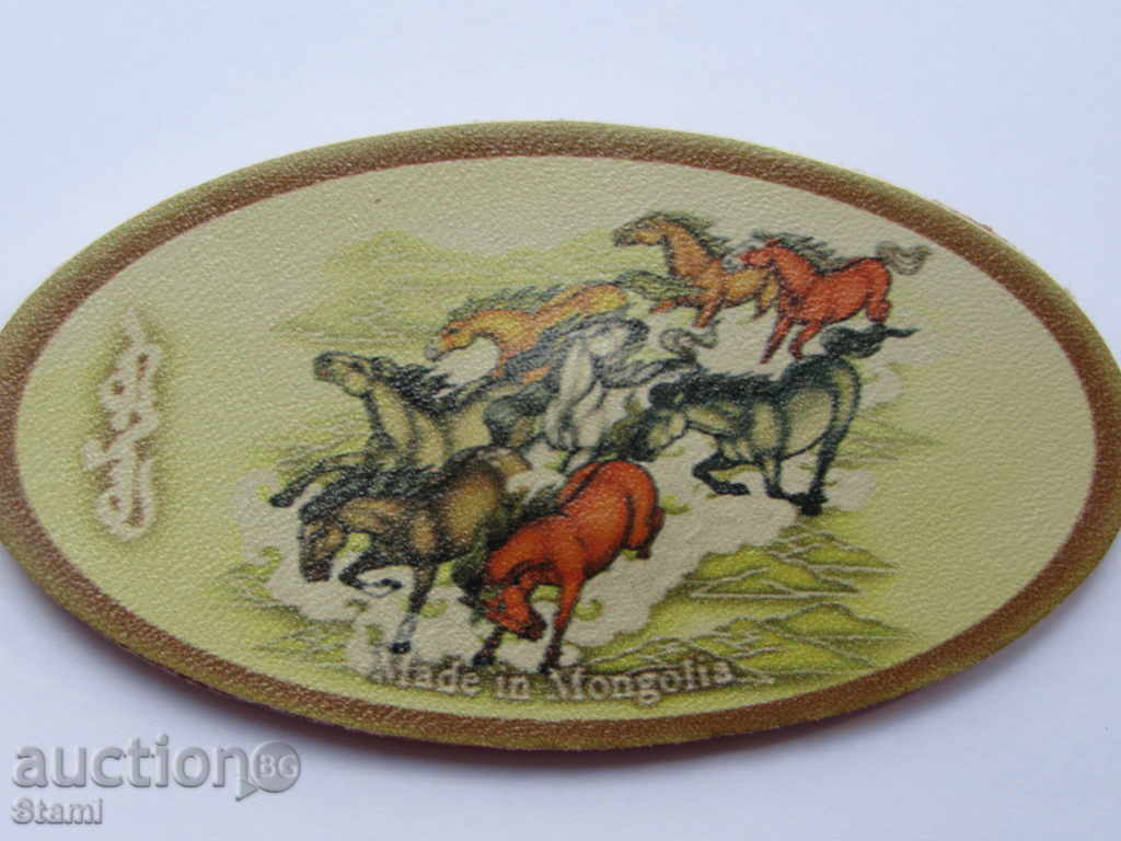 Delivery of Genuine leather magnet from Mongolia-series-3 Delivery of Genuine leather magnet from Mongolia-series-3
