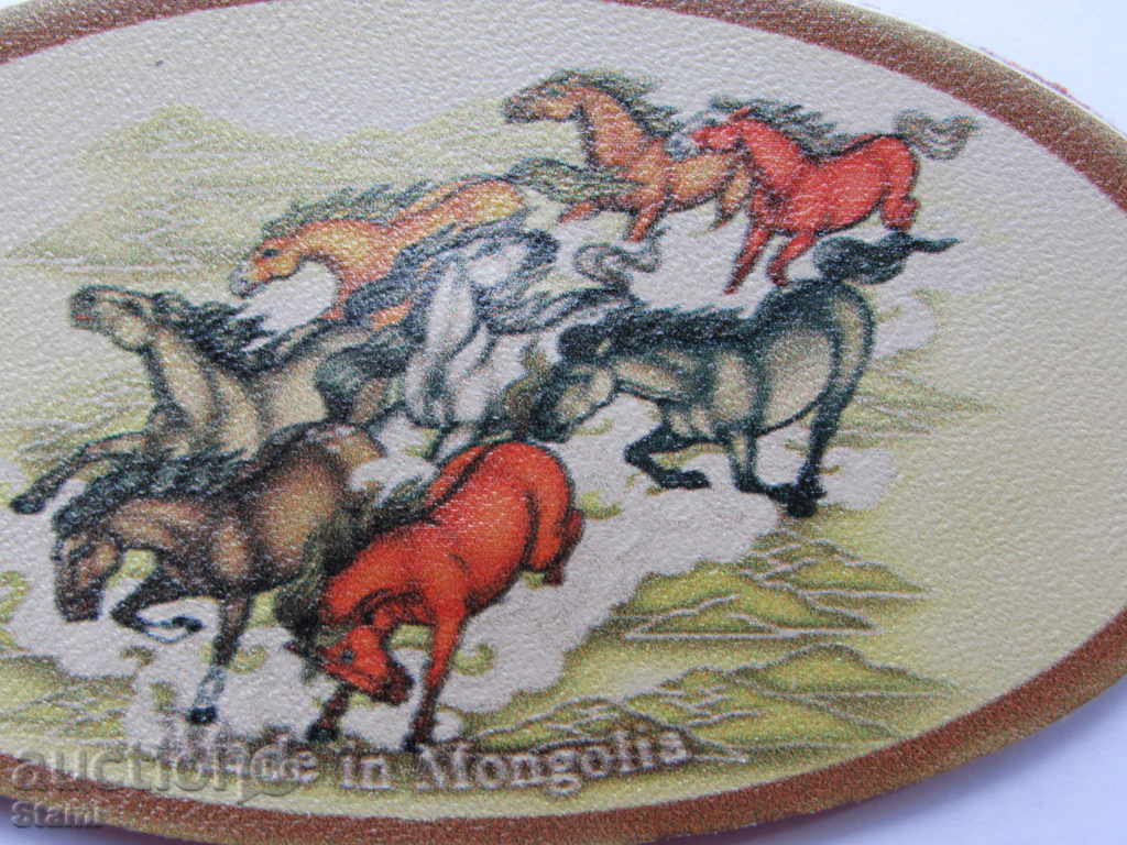 Genuine leather magnet from Mongolia-series-3 - 5 Genuine leather magnet from Mongolia-series-3 - 5