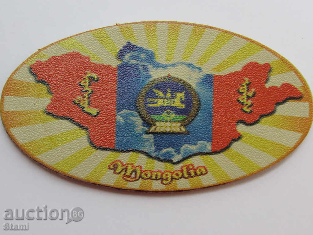 Genuine leather magnet from Mongolia-5 series - 5 Genuine leather magnet from Mongolia-5 series - 5