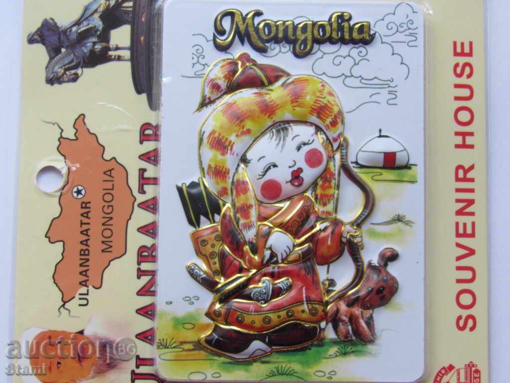 magnet 3D autentică Mongolia-seria-8