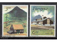 1990. Νήσων Φερόε. Ευρώπη. Δημοσίευση γραφεία στα νησιά