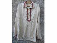 Old male teen silk shirt hand embroidery costume