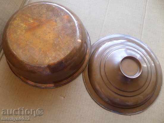 Tinned Sahan lid honey pot baker basan basin - 5 Tinned Sahan lid honey pot baker basan basin - 5