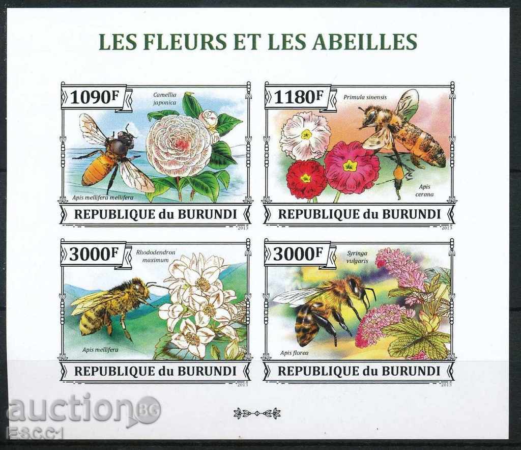 Чист блок   Пчели  Цветя 2013 от  Бурунди