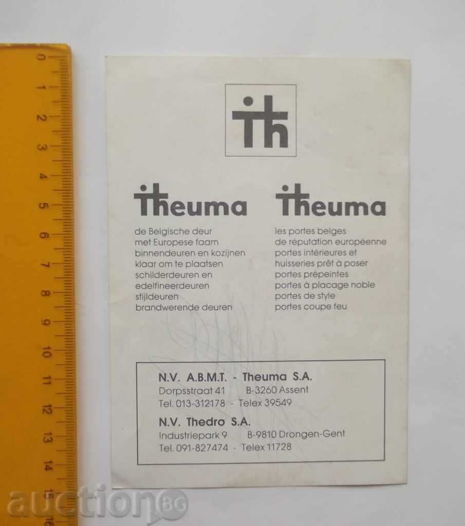 Auction Autograph card Jean-Marie Pfaff Belgium Auction Autograph card Jean-Marie Pfaff Belgium