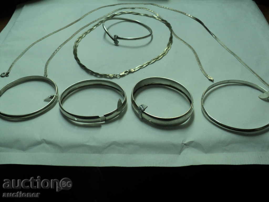 WOMEN'S SILVER BRACELETS AND SETS CHAINS !!!!!!!!!!!!!!!!!!!!!! - 6 WOMEN'S SILVER BRACELETS AND SETS CHAINS !!!!!!!!!!!!!!!!!!!!!! - 6