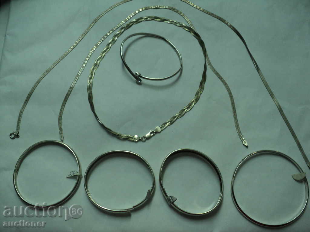 WOMEN'S SILVER BRACELETS AND CHAINS SET !!!!!!!!!!!!!!!!!!!!!! WOMEN'S SILVER BRACELETS AND CHAINS SET !!!!!!!!!!!!!!!!!!!!!!