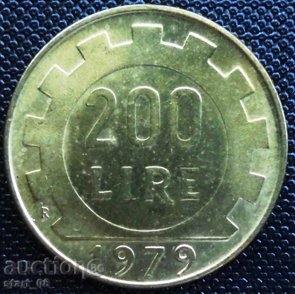 Италия - 200 лири 1979г.