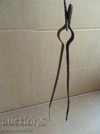 Old hand forged dilaf, wrought iron, mask - 6 Old hand forged dilaf, wrought iron, mask - 6
