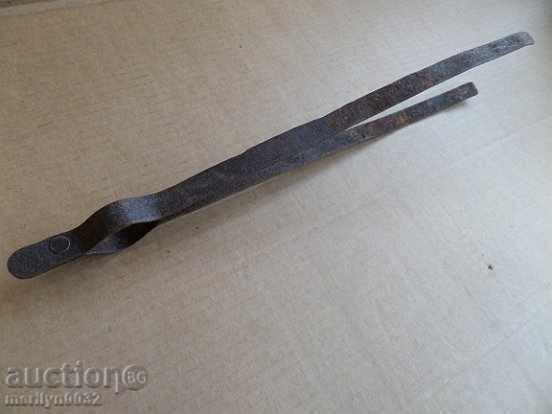 Old hand forged dilaf, wrought iron, mask - 7 Old hand forged dilaf, wrought iron, mask - 7