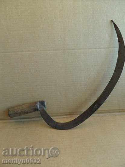 An old sickle with a seal, a knife, a blade, a wrought iron - 5 An old sickle with a seal, a knife, a blade, a wrought iron - 5