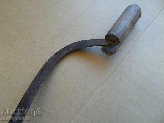 An old sickle with a seal, a knife, a blade, a wrought iron - 6 An old sickle with a seal, a knife, a blade, a wrought iron - 6
