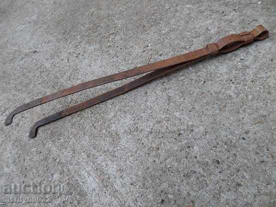 Παλιά χέρι-πλαστά σκάψιμο μπαρ, σφυρήλατο σίδερο, σίδερο για μπούκλες - 6 Παλιά χέρι-πλαστά σκάψιμο μπαρ, σφυρήλατο σίδερο, σίδερο για μπούκλες - 6