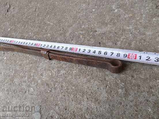 Veche mână-forjat săpat bar, fier forjat, ondulator - 5