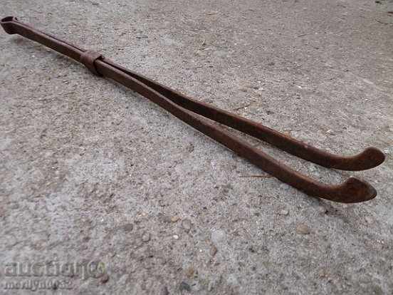 Veche mână-forjat săpat bar, fier forjat, ondulator
