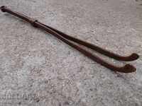 Old hand forged dilaf, wrought iron, mask