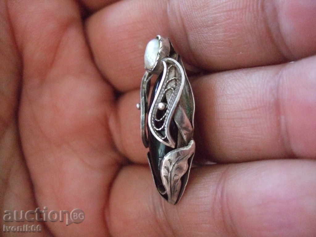 unic cercei realizate manual antic perle de argint și onix - 5 unic cercei realizate manual antic perle de argint și onix - 5