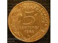 Γαλλία - 5 centimes 1985