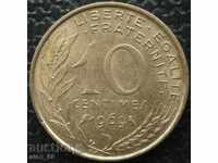 Franța - 10 centime 1969