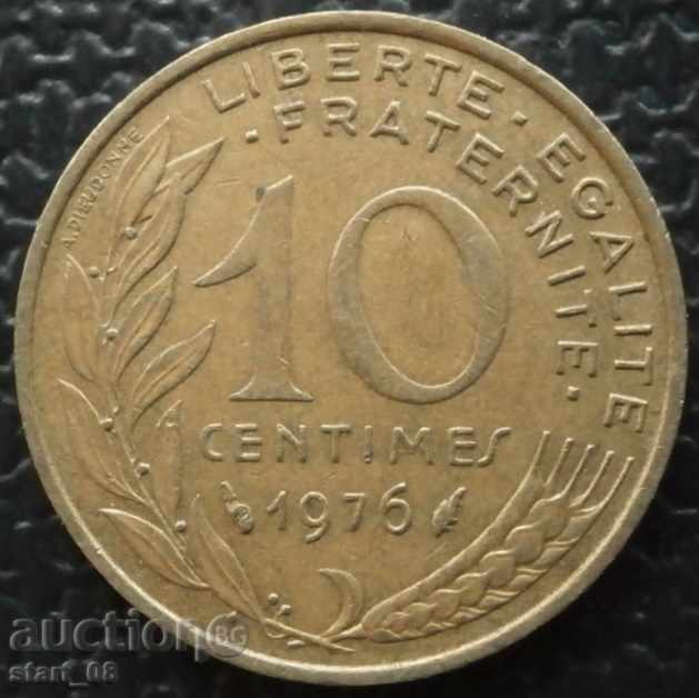 Γαλλία - 10 centimes 1976