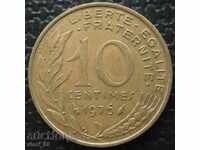 Γαλλία - 10 centimes 1976