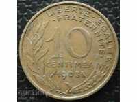 Γαλλία - 10 centimes 1963