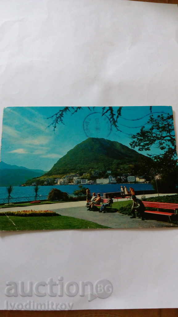 PK Lugano vedere parțială și S. Salvatore Mountain 1979