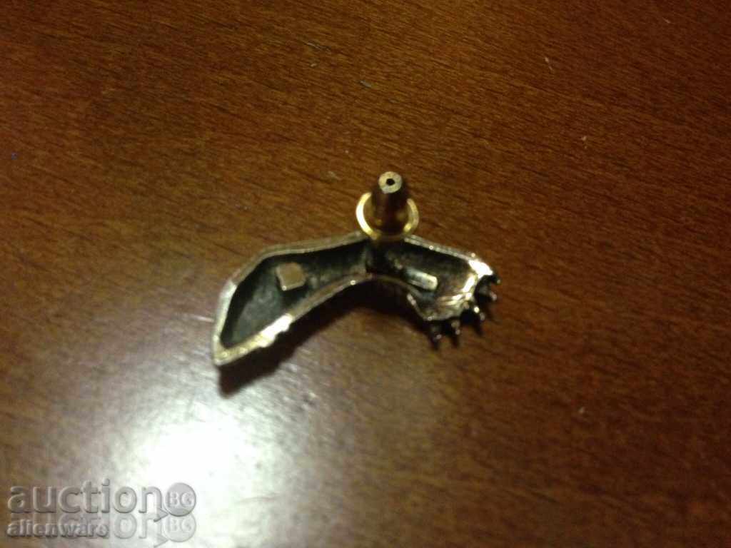 Licitație brosa argint aurit