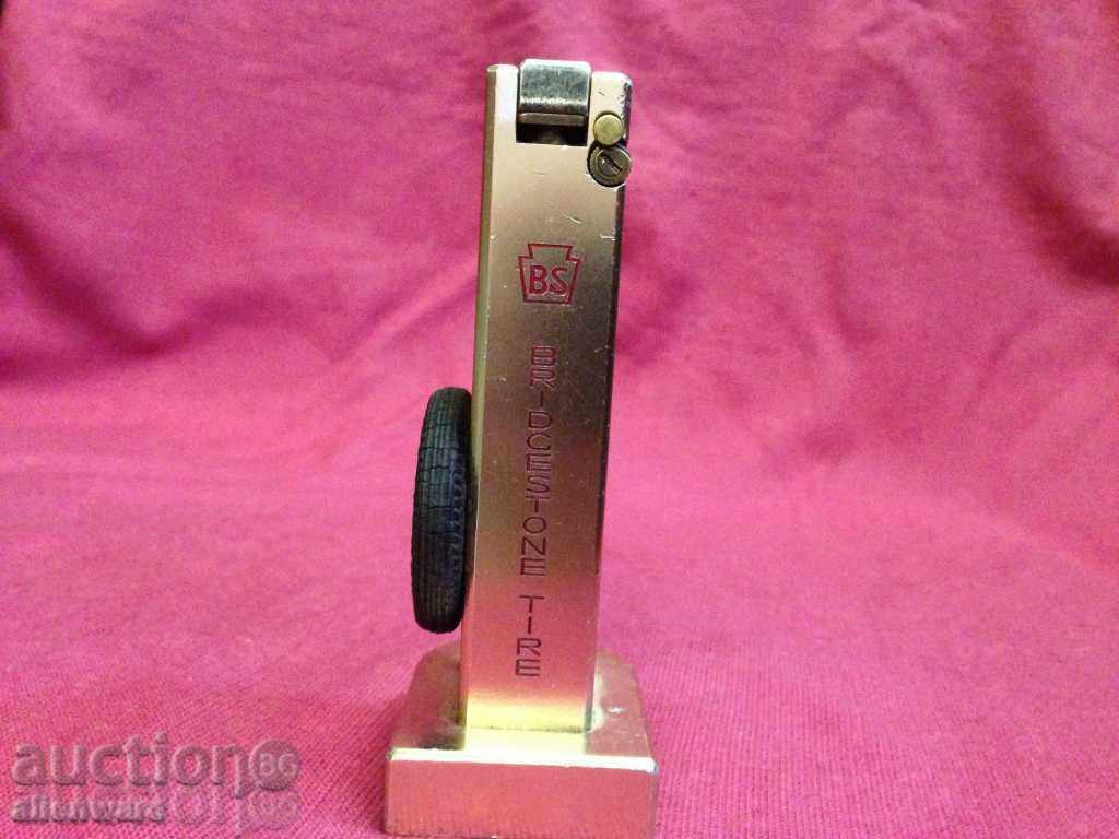 Massive table lighter BRIDGESTONE-BENZIN 10,5 cm high. - 5 Massive table lighter BRIDGESTONE-BENZIN 10,5 cm high. - 5