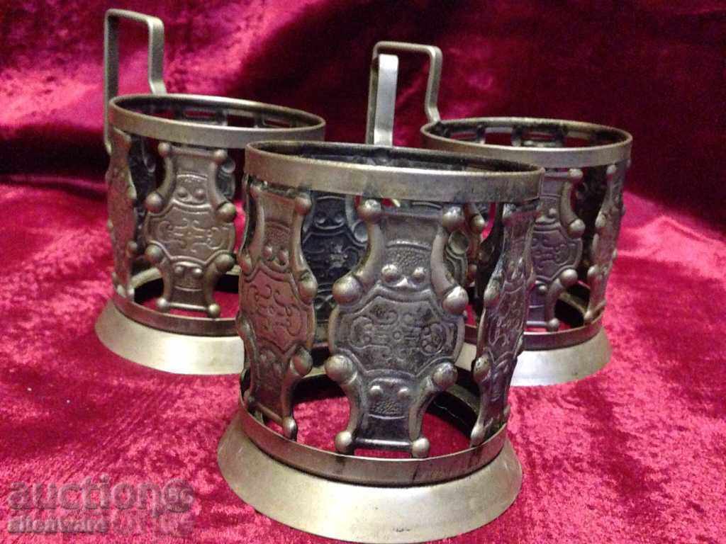 Ρωσική podstakani από ασήμι με τιμή 33.00 BGN | € 16.87 Ρωσική podstakani από ασήμι με τιμή 33.00 BGN | € 16.87