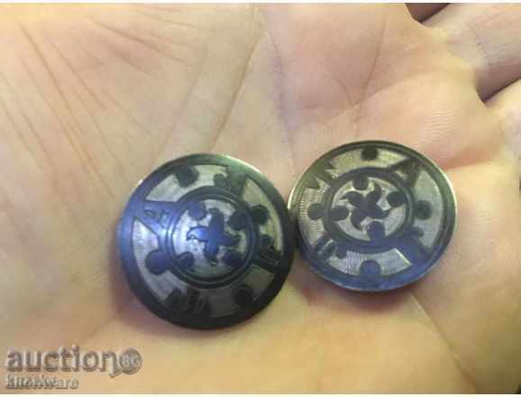 Old silver buttons