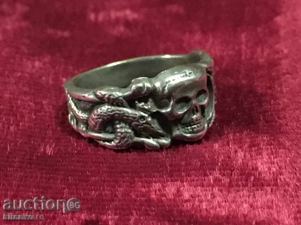 Silver German ring SS Bandenkampf -2 - 5 Silver German ring SS Bandenkampf -2 - 5