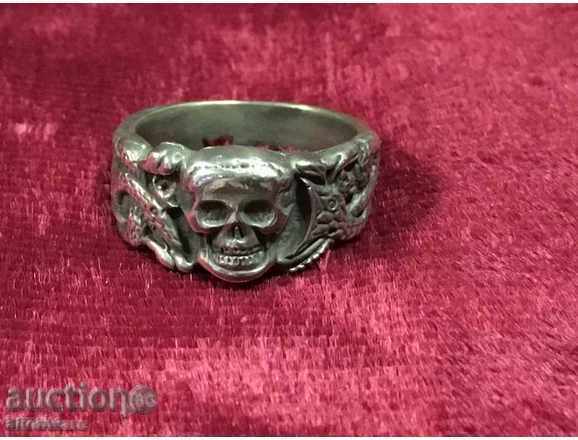 Silver German ring SS Bandenkampf -2 - 6 Silver German ring SS Bandenkampf -2 - 6