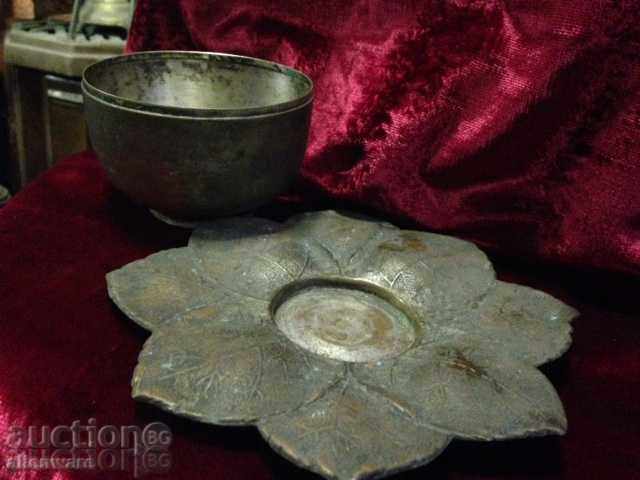 An old silver coated sugar bowl with price 29.00 BGN | € 14.83 An old silver coated sugar bowl with price 29.00 BGN | € 14.83