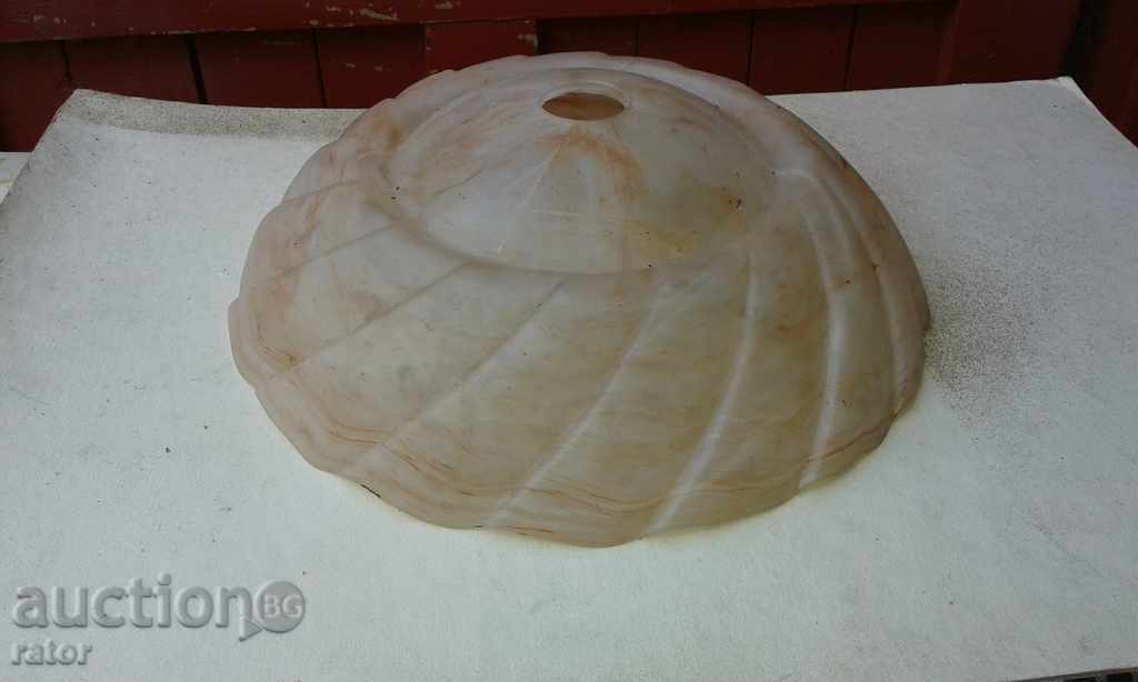 Big vechi lampă umbra de sticlă, candelabru Big vechi lampă umbra de sticlă, candelabru