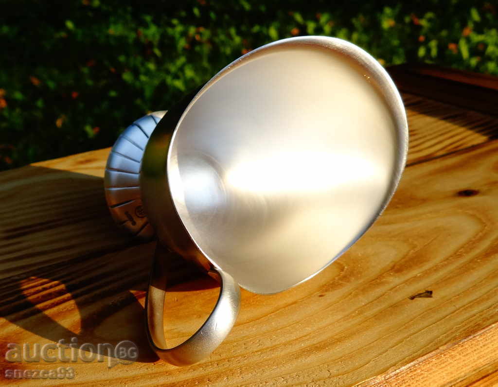 Silver-plated pitcher, milk jug made of bronze - 6