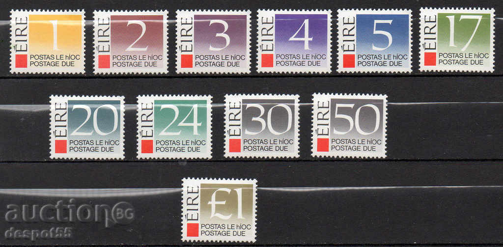 1988. Η Ιρλανδία. Γραμματόσημα. Αριθμοί. Νέος σχεδιασμός.