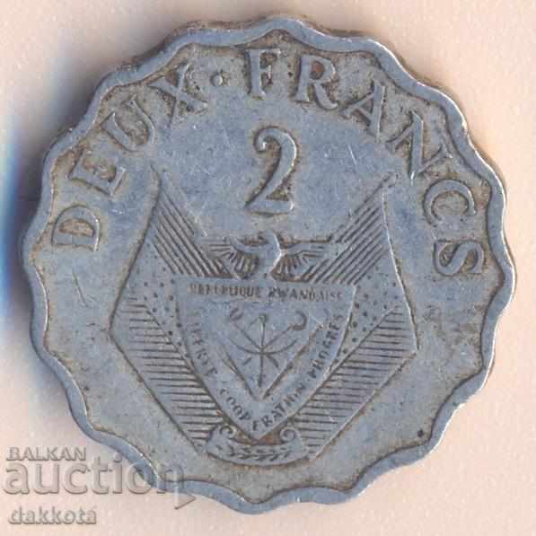 Rwanda 2 Franci an 1970
