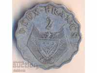Rwanda 2 Francs 1970 year