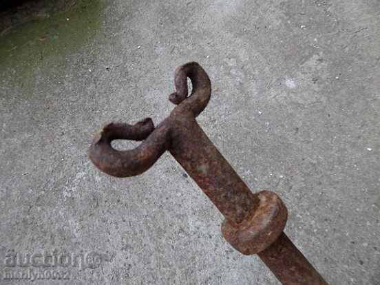 Hand-woven wedge of wrought iron wrought iron approx - 7 Hand-woven wedge of wrought iron wrought iron approx - 7