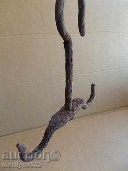 Forged buttock, hook, wrought iron - 6