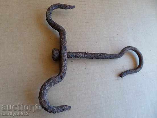 Forged buttock, hook, wrought iron - 7