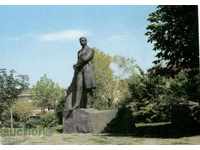 Old postcard - Chirpan, Yavorov Monument