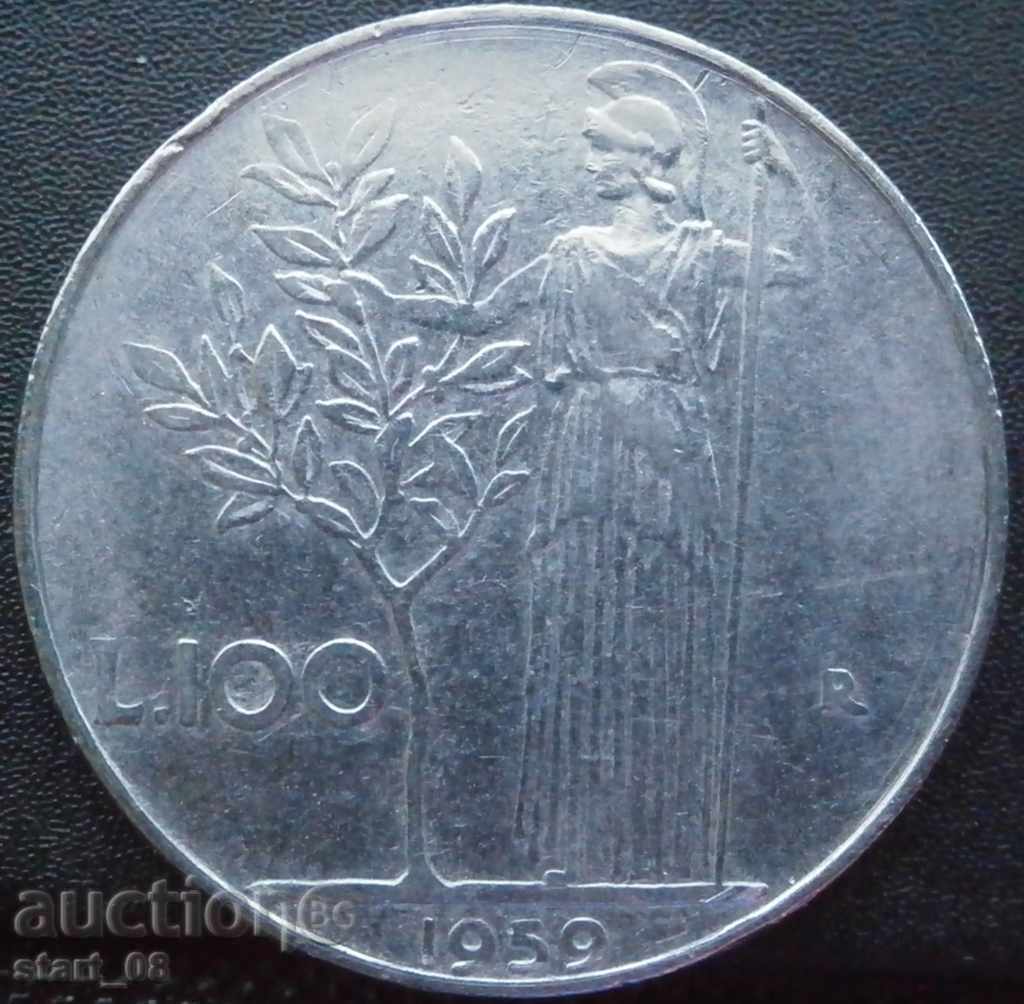 Ιταλία - 100 λίρες το 1959.