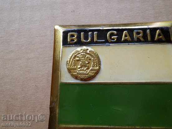 Auction Brass plate of government car, flag, coat of arms Auction Brass plate of government car, flag, coat of arms