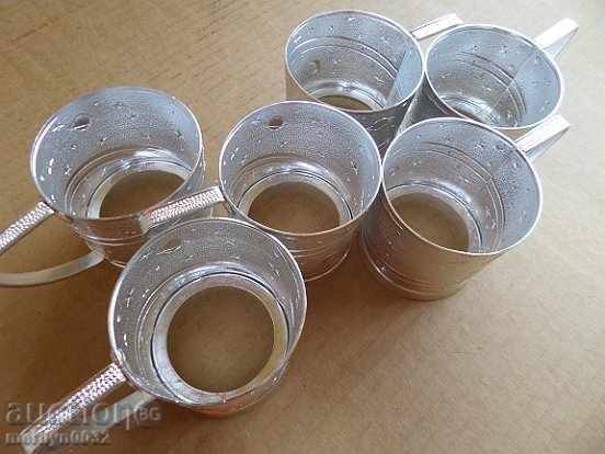 Auction COSMOS COSMOS submarine service 6pcs of USSR cup Auction COSMOS COSMOS submarine service 6pcs of USSR cup
