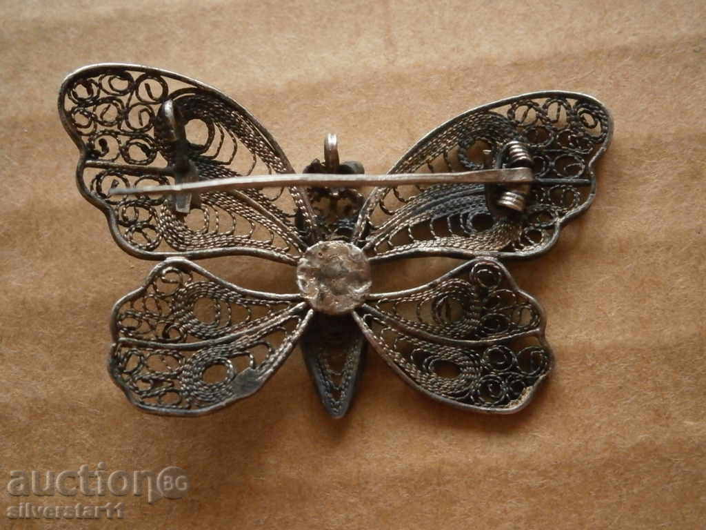 Old silver brooch filigree Silver brooch - unique - 5 Old silver brooch filigree Silver brooch - unique - 5