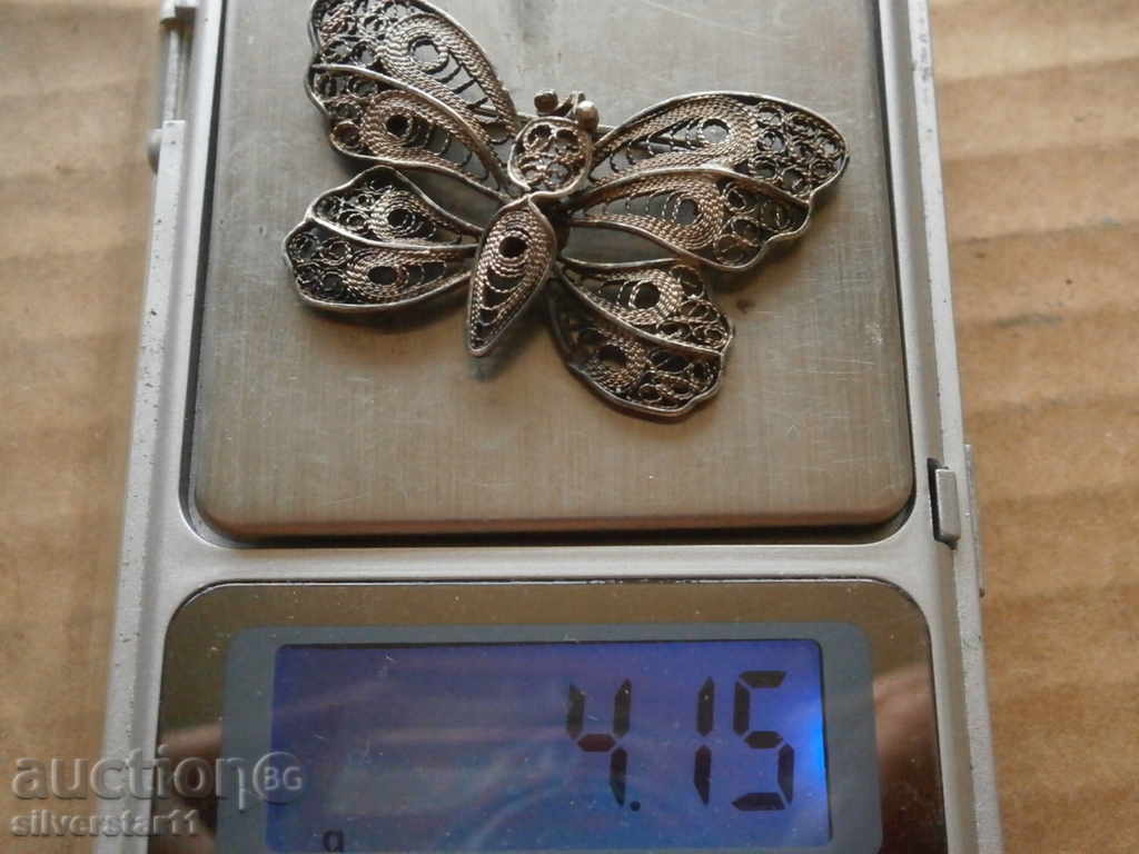 Old silver brooch filigree Silver brooch - unique - 7 Old silver brooch filigree Silver brooch - unique - 7
