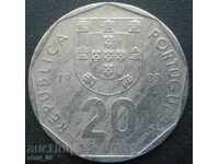 Portugalia 20 escudos 1989.