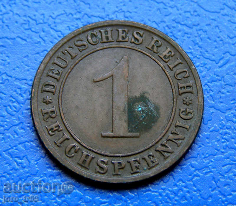 Germany 1 Pfennig /1 Reichspfennig/ - 1925A Germany 1 Pfennig /1 Reichspfennig/ - 1925A